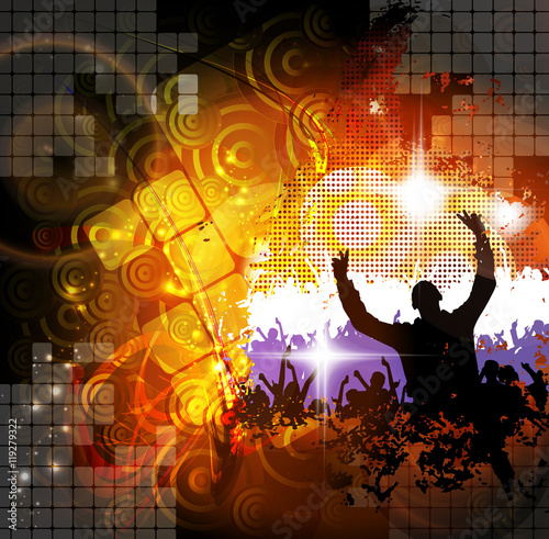 Party people, vector background