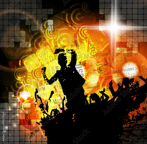 Party people, vector background