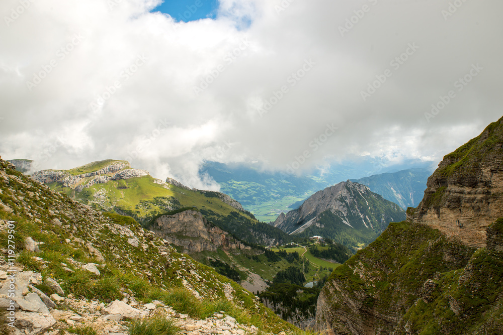 Hiking in the Tyrolean Alps / Achensee in the wonderful Tirol after a thunderstorm