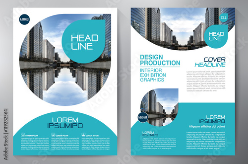 Business brochure flyer design a4 template. Vector illustration