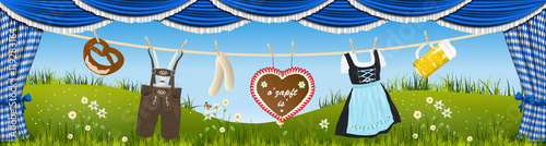 Oktoberfest Banner sehr detailliert