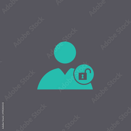 User icon, lock