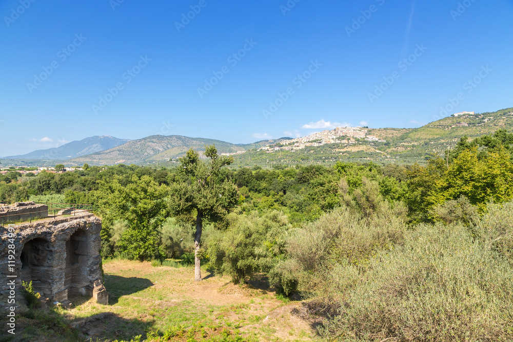 Tivoli, Italy. Landscape with the ruins of Villa Adriana. UNESCO list Tivoli, Italy. Landscape with the ruins of Villa Adriana. UNESCO list