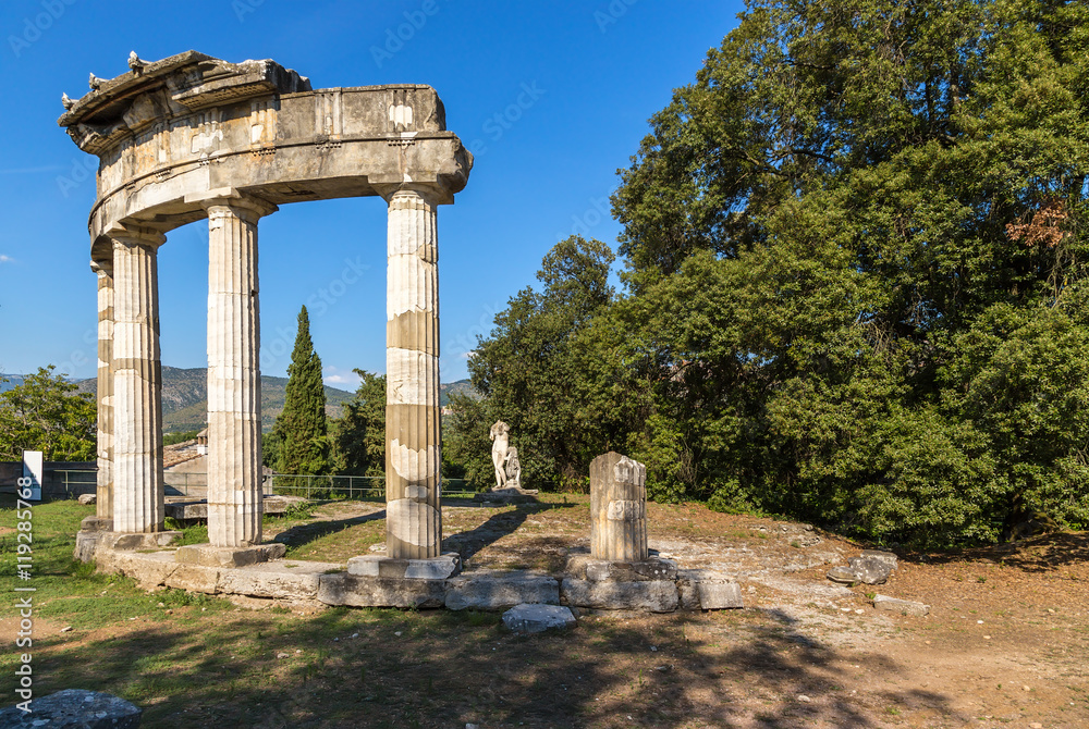 Villa Adriana, Italy. Round temple - Temple of Venus of Cnidus
