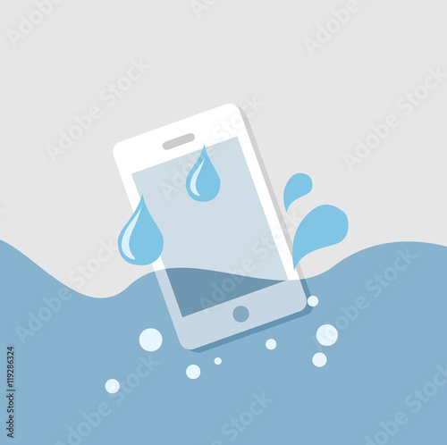 mobile in the water