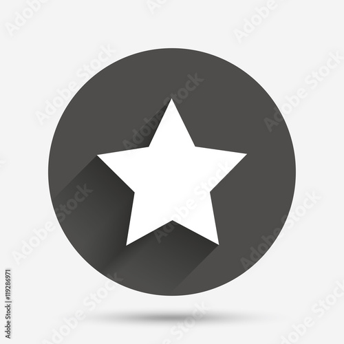 Star sign icon. Favorite button. Navigation