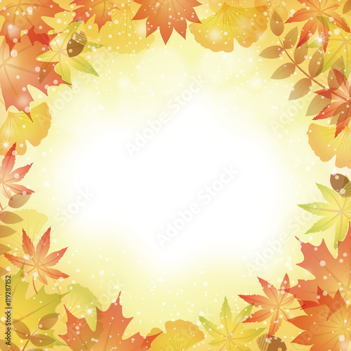 autumn background with colorful leaves