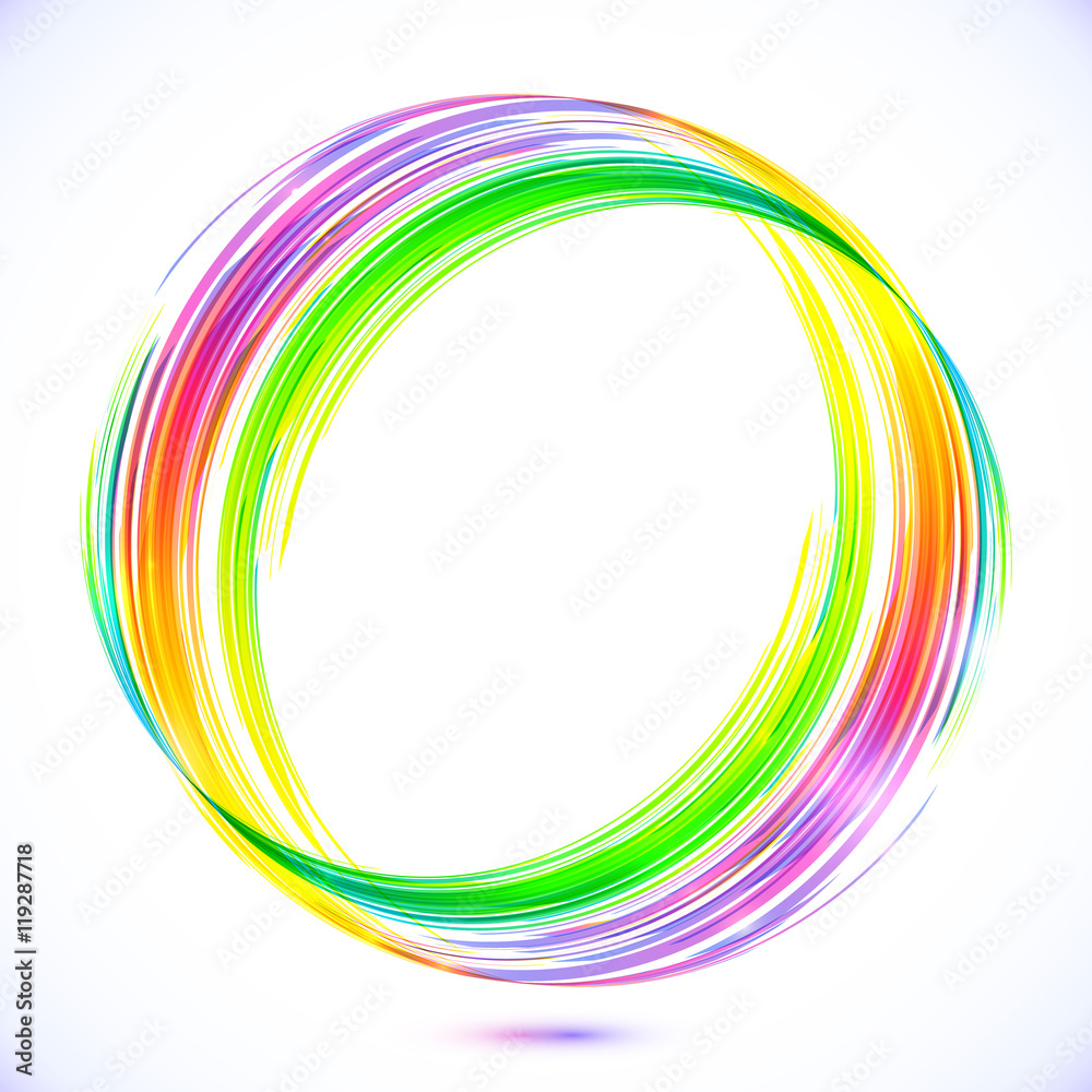 Rainbow vector abstract circle frame Rainbow vector abstract circle frame