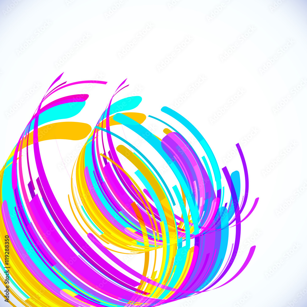 Abstract striped cylinders vector background Abstract striped cylinders vector background