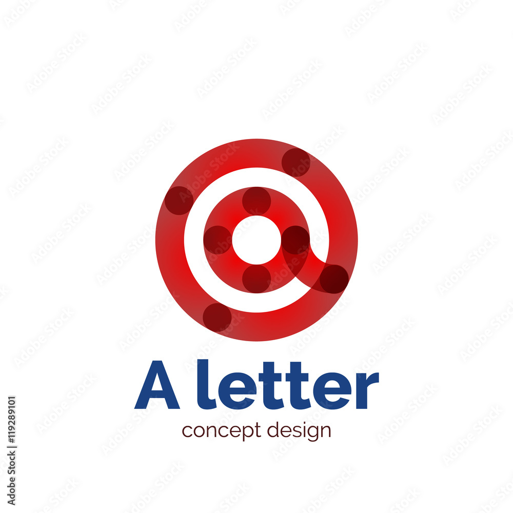 Vector modern minimalistic letter concept logo Vector modern minimalistic letter concept logo