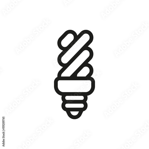 Energy saving Light Bulb on white background