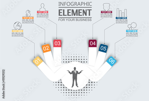 ELEMENT FOR INFOGRAPHIC  TEMPLATE GEOMETRIC FIGURE CIRCLE THIRD EDITION