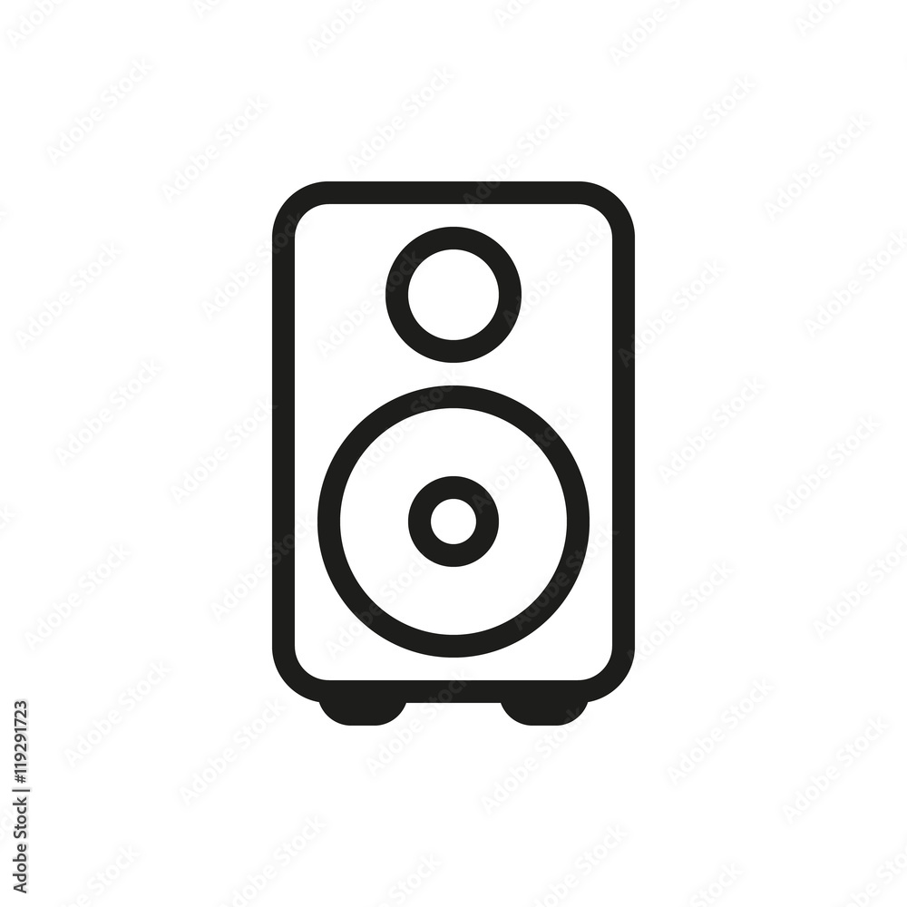 loudspeaker icon on white background loudspeaker icon on white background