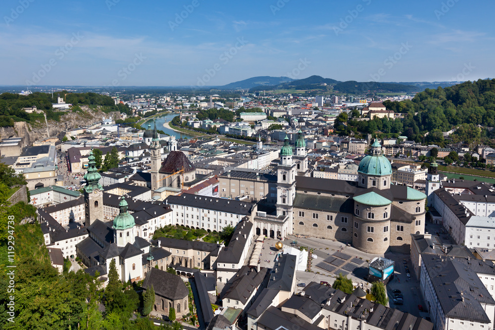 The old city of Salzburg, Austria