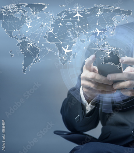 Concept of online booking for air travel