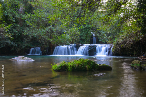 Waterfalls of Monte Gelato in the Regional park of Valle del Treja  Mazzano Romano  province of Rome  Italy 