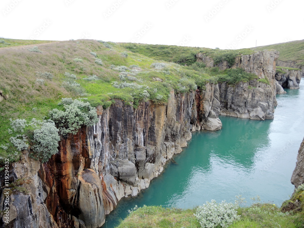 Rivière d’Islande turquoise