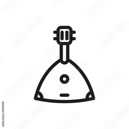 balalaika icon on white background