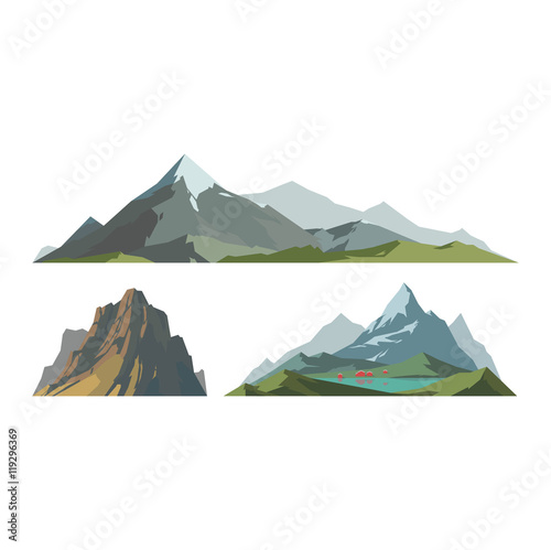 Mountain vector illustration isolated