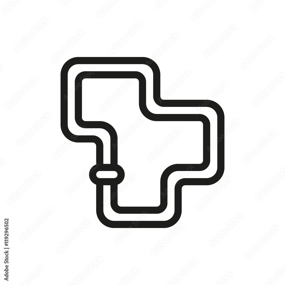 race road on white background race road on white background