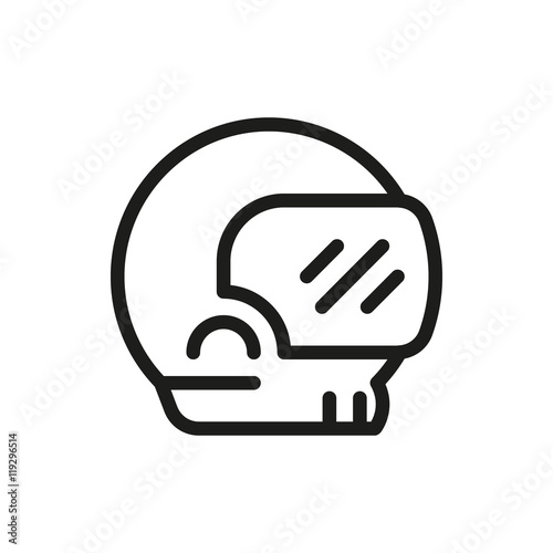 motorcycle sport helmet on white background