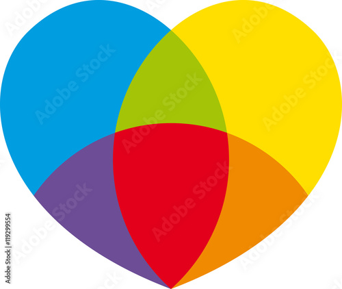 Cuore colorato
