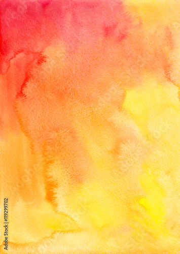 Orange watercolor vector background