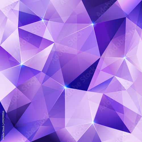 Violet crystal vector abstract background