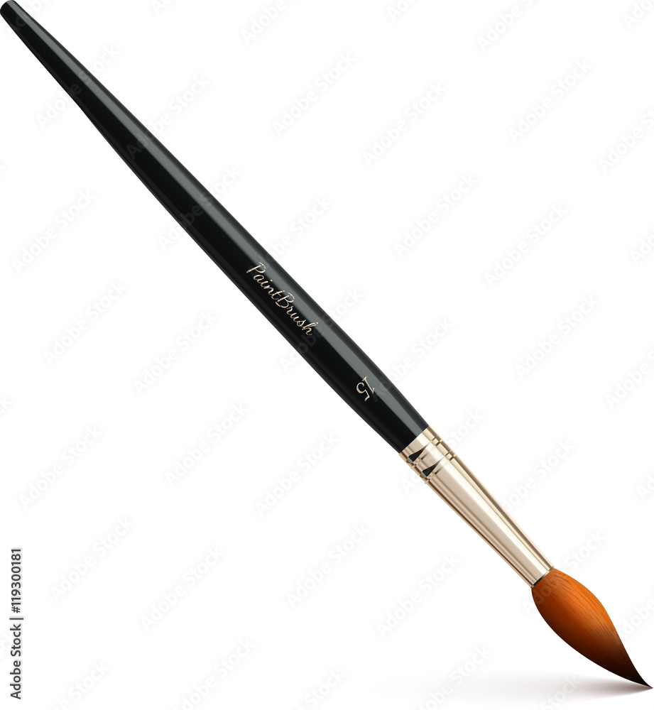 Vector realistic paintbrush Vector realistic paintbrush