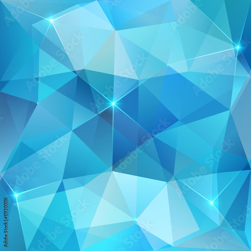 Blue abstract shining ice vector background