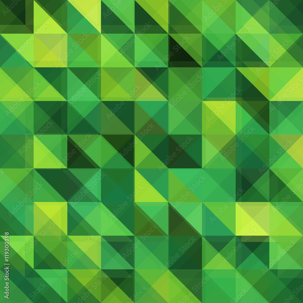 Green triangular vector grid pattern Green triangular vector grid pattern