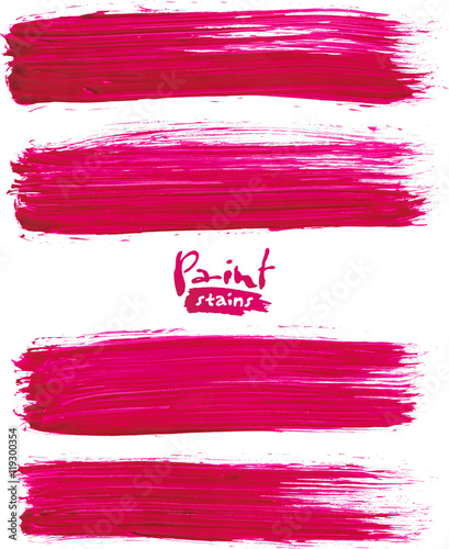 Bright pink acrylic brush strokes
