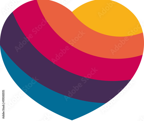Cuore arcobaleno