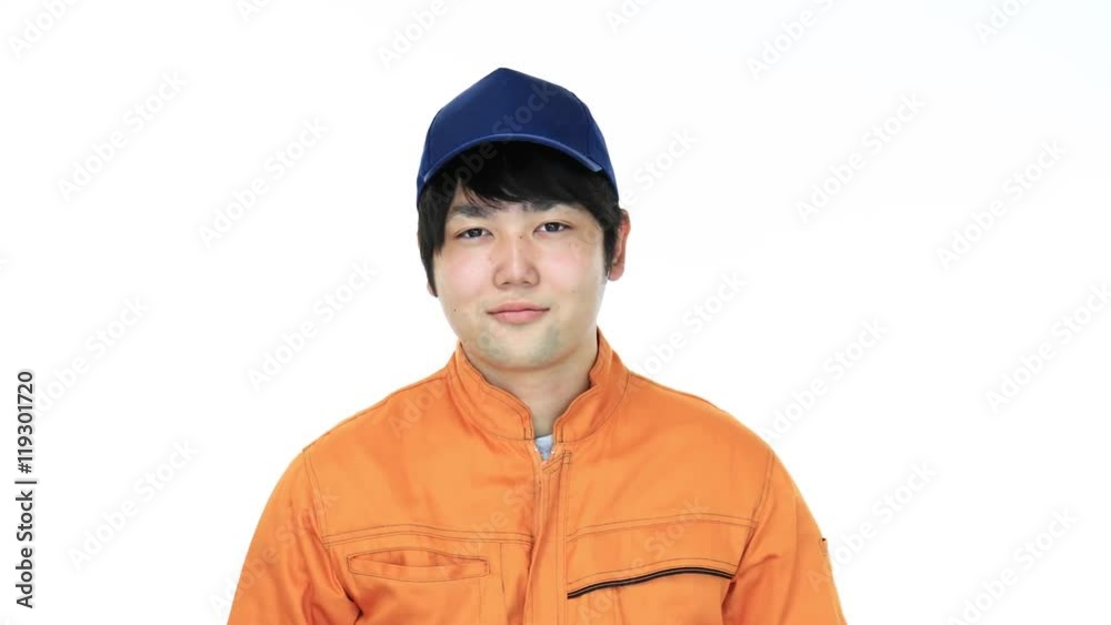 ガッツポーズの労働者 ガッツポーズの労働者