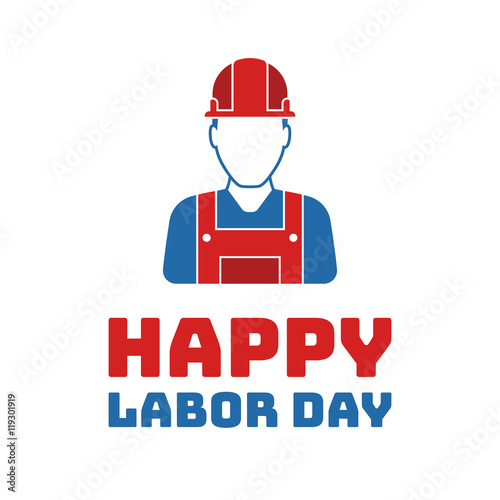 Labor day worker graphics, Holiday in United States celebrated on first monday in September, vector illustration