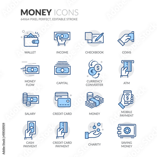 Line Money Icons