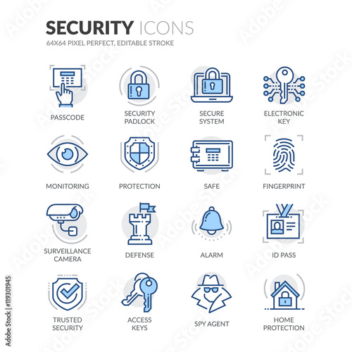 Line Security Icons