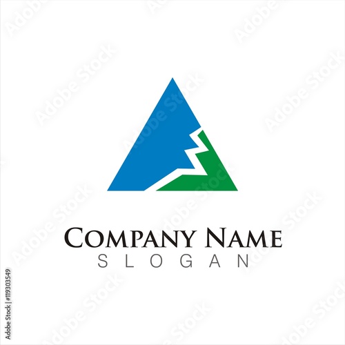 Free Download abstract mountain outdoor logo template - GFXLoad