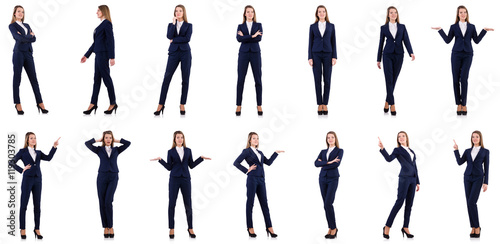 Fotografía Businesswoman in suit isolated on white