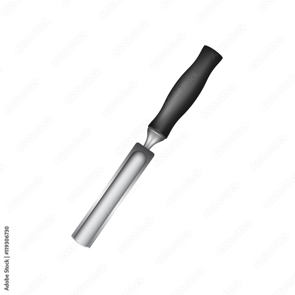 Gouge with black handle Gouge with black handle