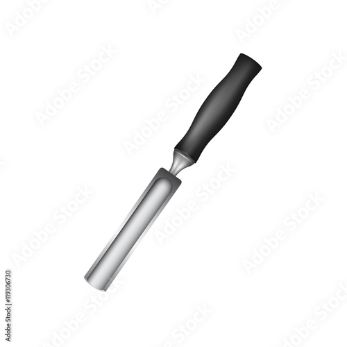 Gouge with black handle