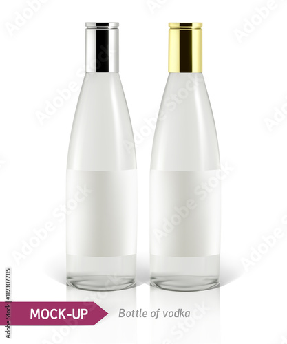 Mockup vodka bottle
