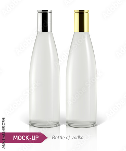 Mockup vodka bottle