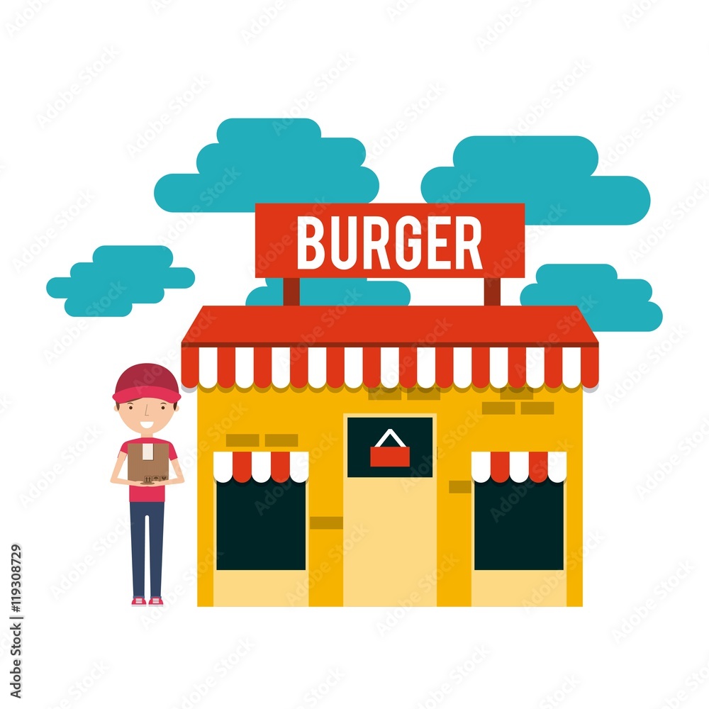 burger building restaurant menu