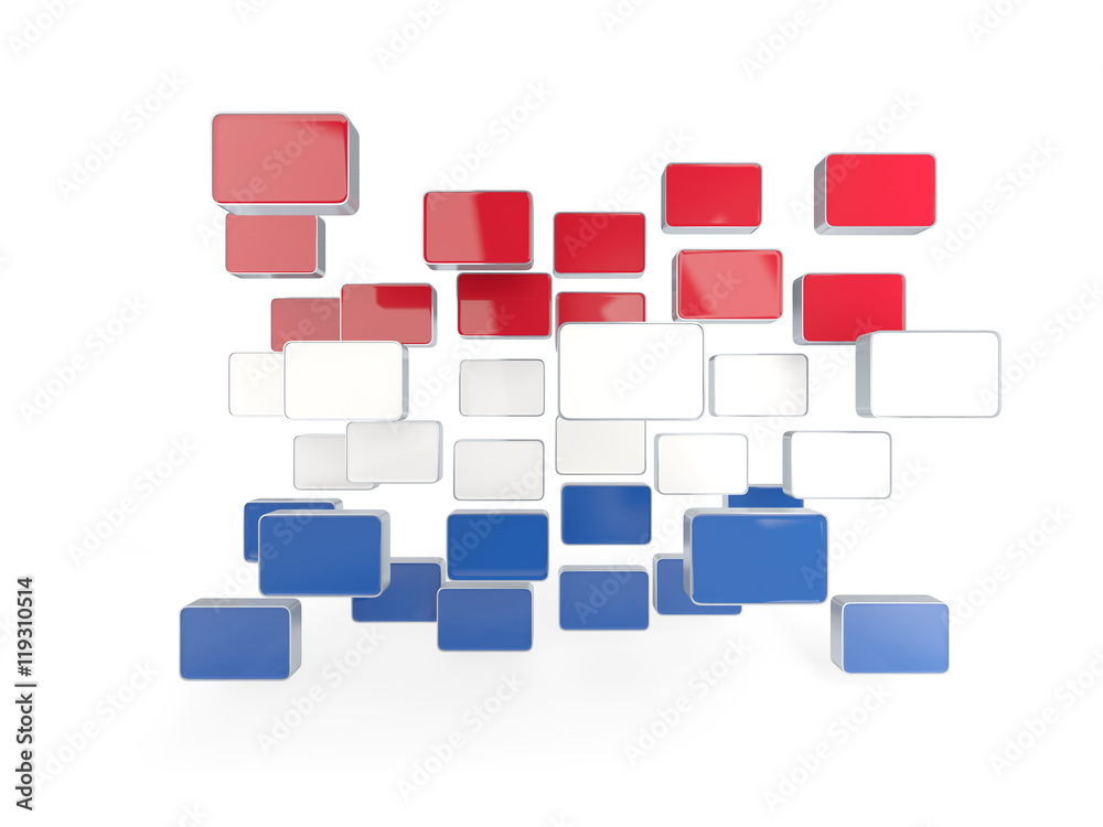 Flag of netherlands, mosaic background Flag of netherlands, mosaic background