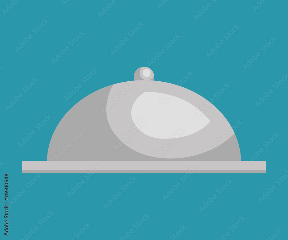tray dish server silver icon