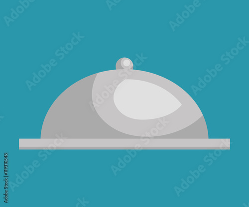 tray dish server silver icon