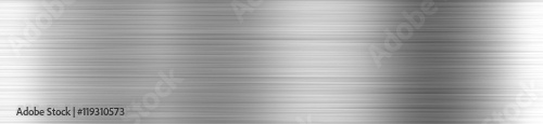 Large metal banner gray background