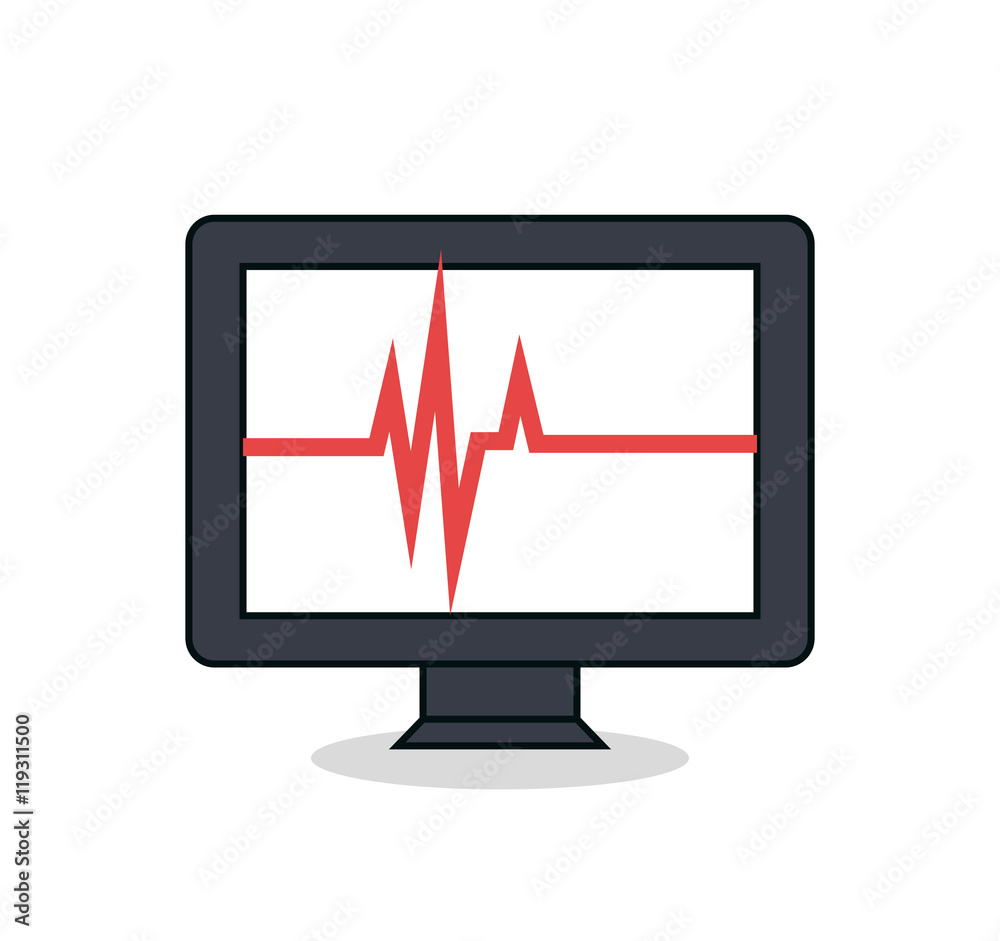 test cardiology display isolated icon test cardiology display isolated icon