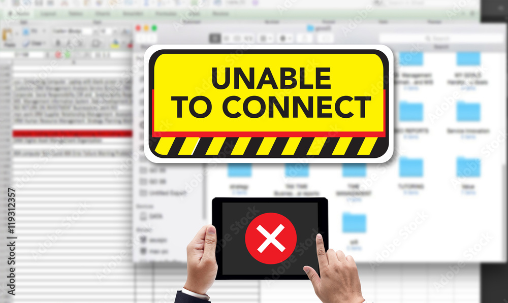 connect Unavailable Unable Connect Notification connect Unavailable Unable Connect Notification